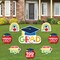 Big Dot of Happiness Kindergarten Grad Kids Outdoor Decorations - Graduation Yard Signs - Set of 8